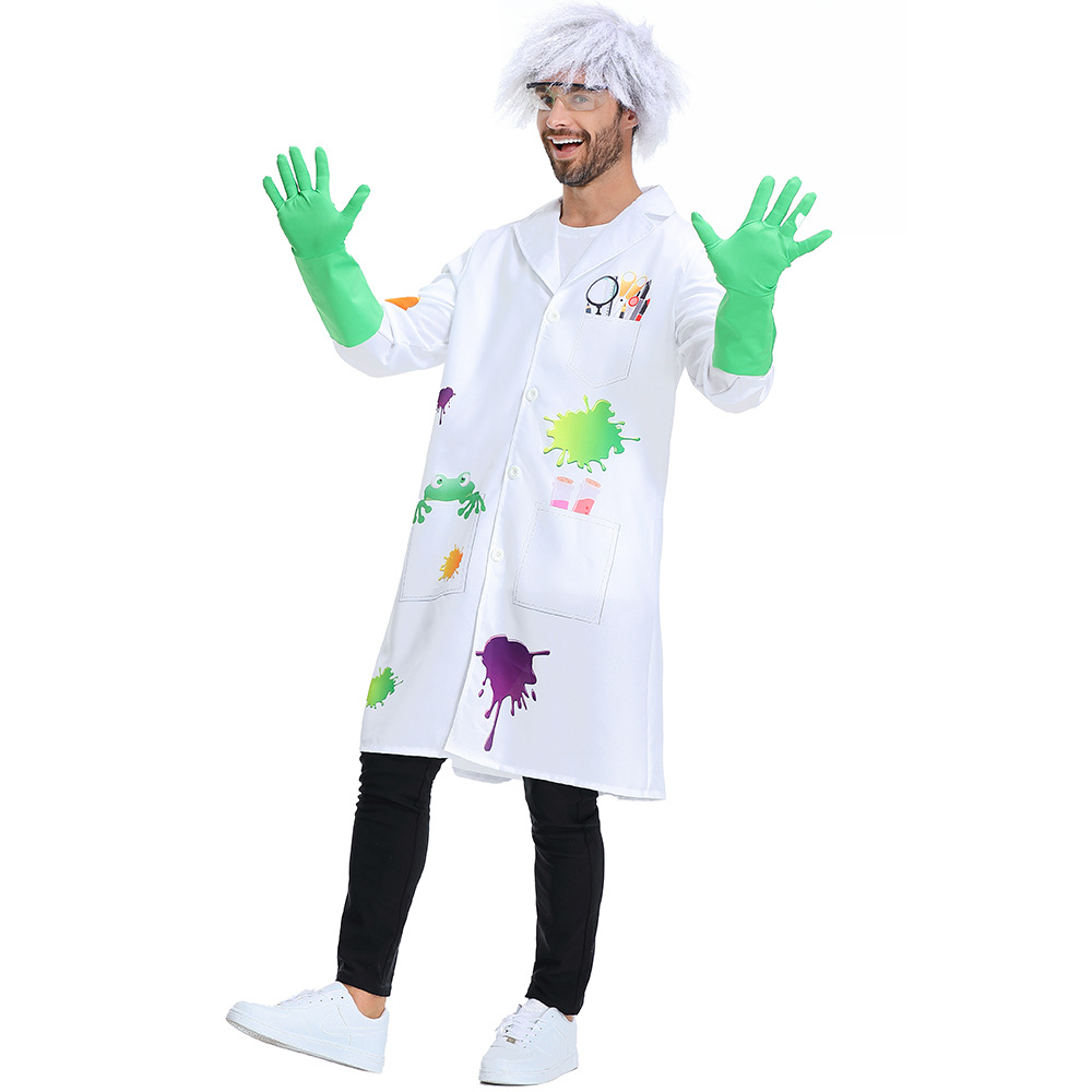 Halloween costumes: Mad scientist, animal researcher, Frankenstein's monster cosplay