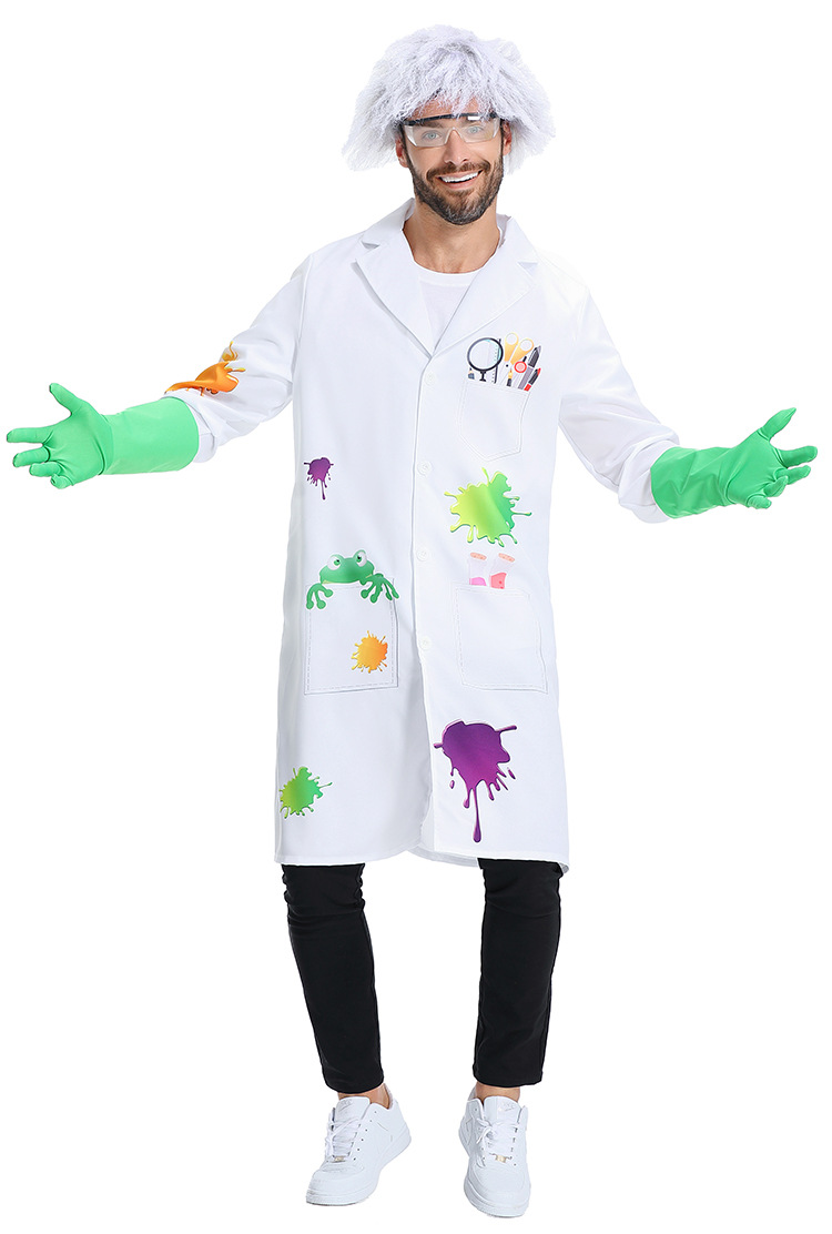 Halloween costumes: Mad scientist, animal researcher, Frankenstein's monster cosplay