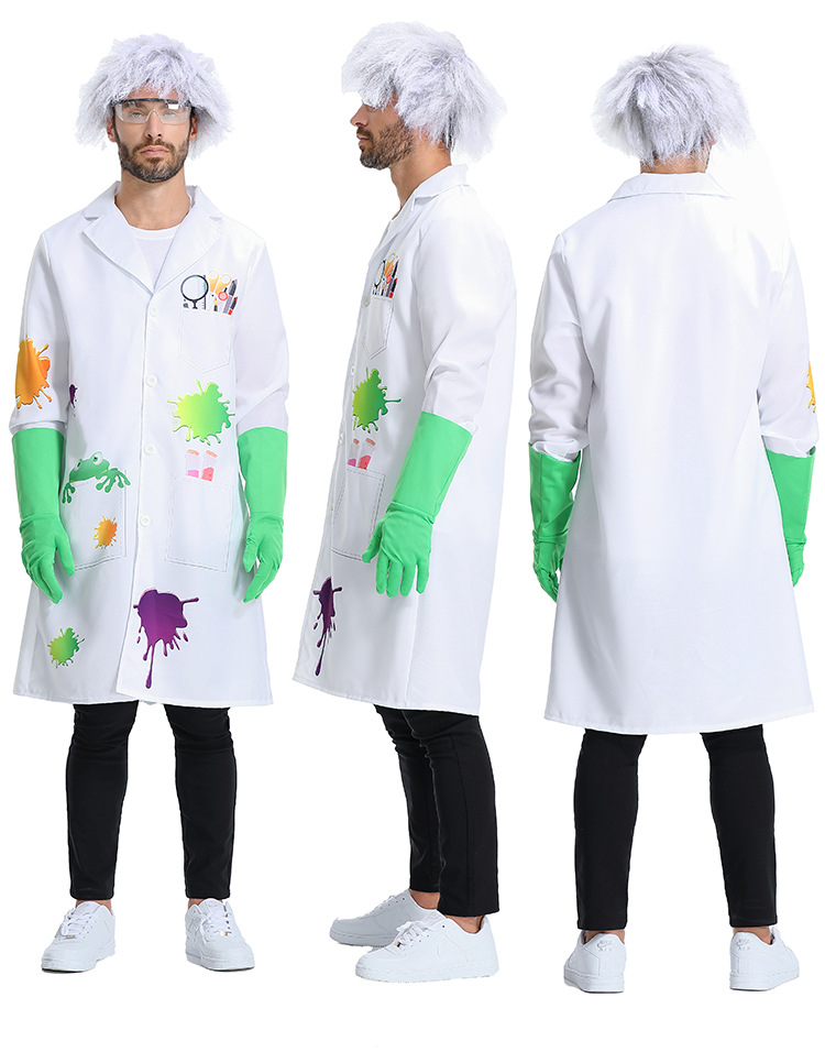 Halloween costumes: Mad scientist, animal researcher, Frankenstein's monster cosplay