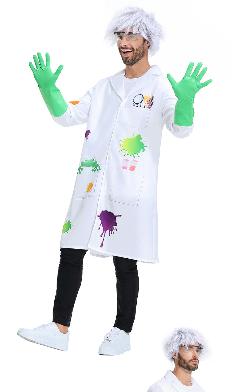 Halloween costumes: Mad scientist, animal researcher, Frankenstein's monster cosplay