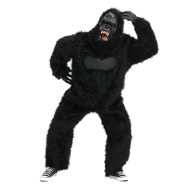 Halloween costume styles, animal costumes, King Kong chimpanzee performance costumes