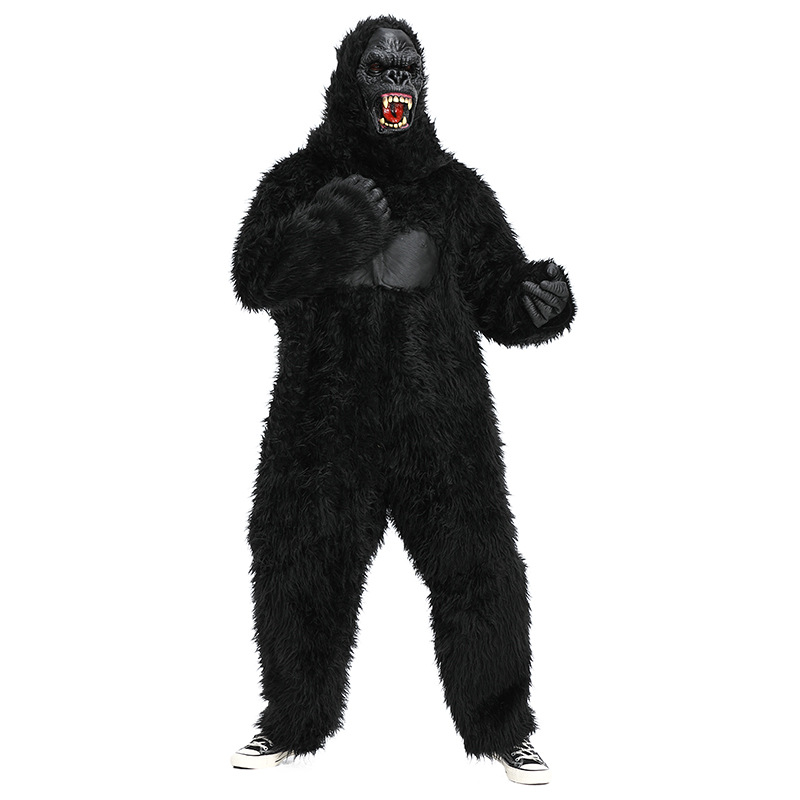 Halloween costume styles, animal costumes, King Kong chimpanzee performance costumes