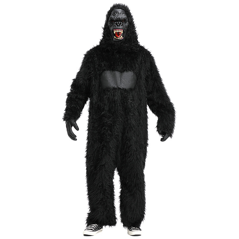 Halloween costume styles, animal costumes, King Kong chimpanzee performance costumes
