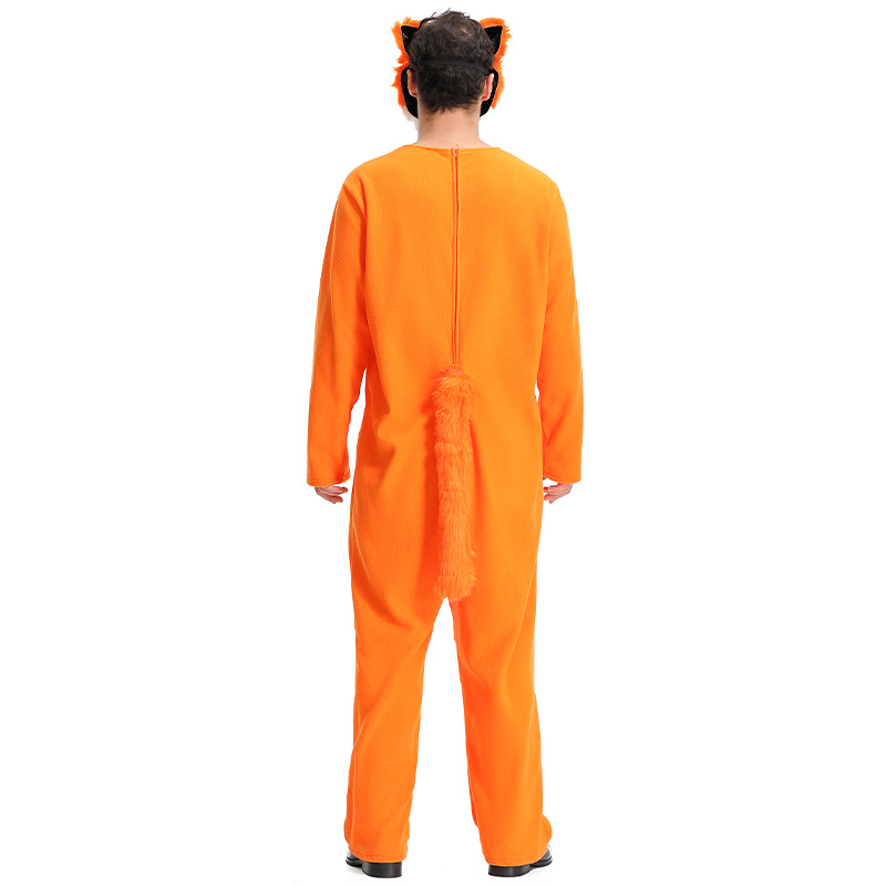 Halloween animal fox costume, cunning Mr. Fox stage story performance costume