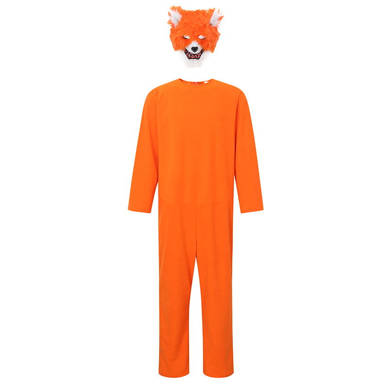 Halloween animal fox costume, cunning Mr. Fox stage story performance costume