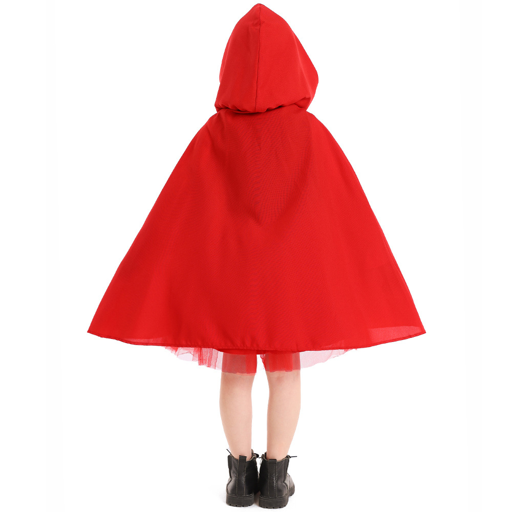 Halloween costumes for girls, new Little Red Riding Hood performance costumes for Halloween masquerade parties.
