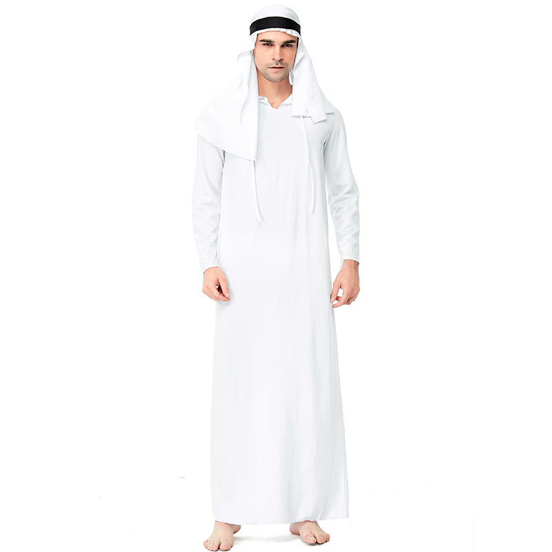 Halloween costume prince white tycoon cosplay role-playing funny party clothes