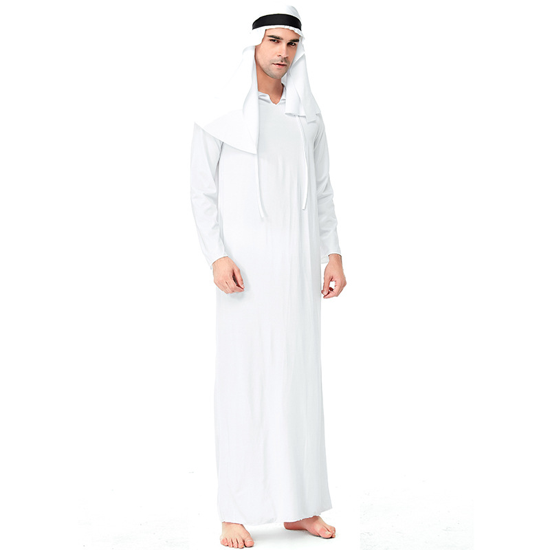 Halloween costume prince white tycoon cosplay role-playing funny party clothes