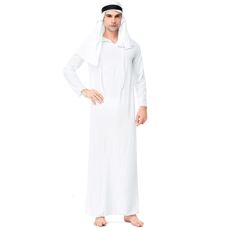 Halloween costume prince white tycoon cosplay role-playing funny party clothes