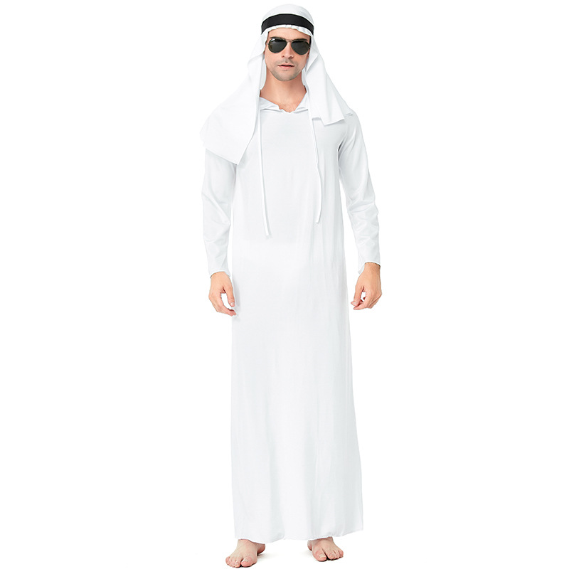 Halloween costume prince white tycoon cosplay role-playing funny party clothes