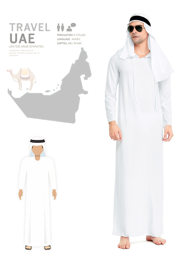 Halloween costume prince white tycoon cosplay role-playing funny party clothes