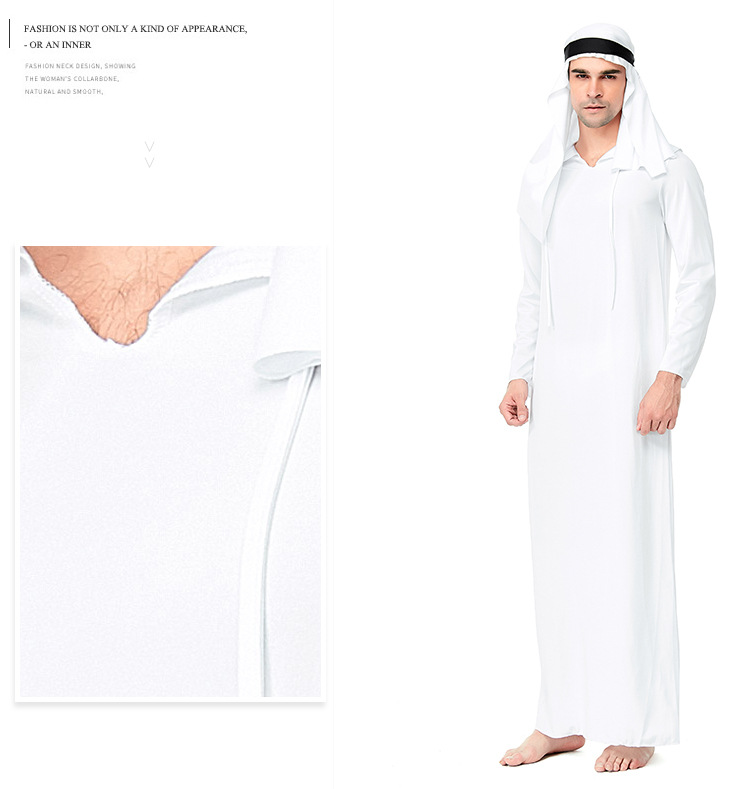 Halloween costume prince white tycoon cosplay role-playing funny party clothes