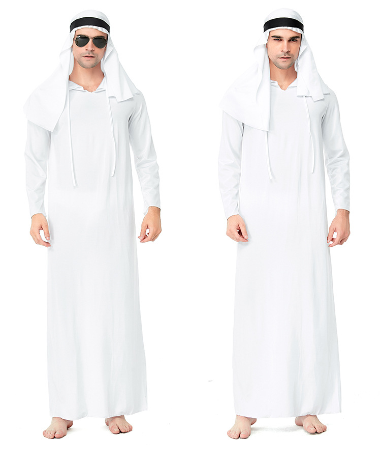 Halloween costume prince white tycoon cosplay role-playing funny party clothes