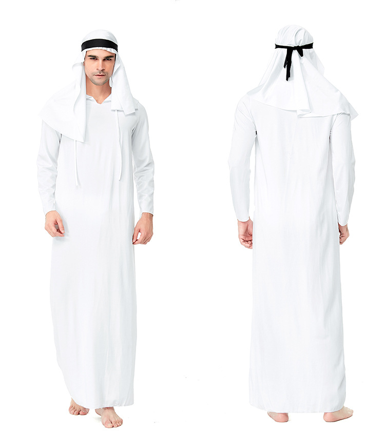 Halloween costume prince white tycoon cosplay role-playing funny party clothes