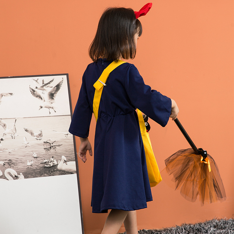 Halloween costume, little witch cosplay dress, children's performance costume, children's cartoon Kiki clothes