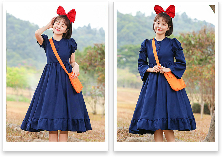 Parent-child anime role-playing costumes, adult 2D cosplay, Little Witch Kiki Halloween costume
