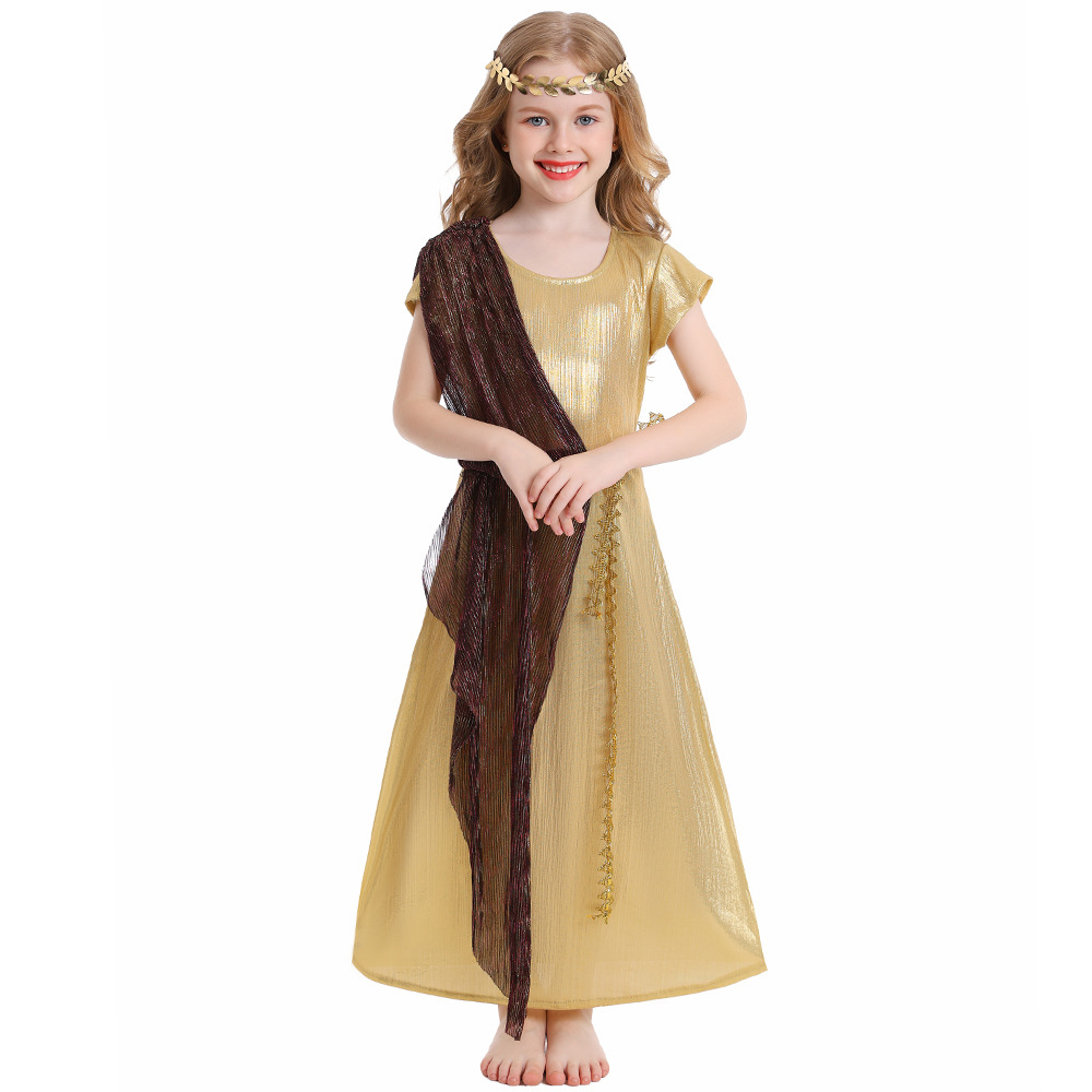 Children's Day costume: Ancient Greek and Roman mythology cosplay goddess role-playing costume, Cleopatra costume