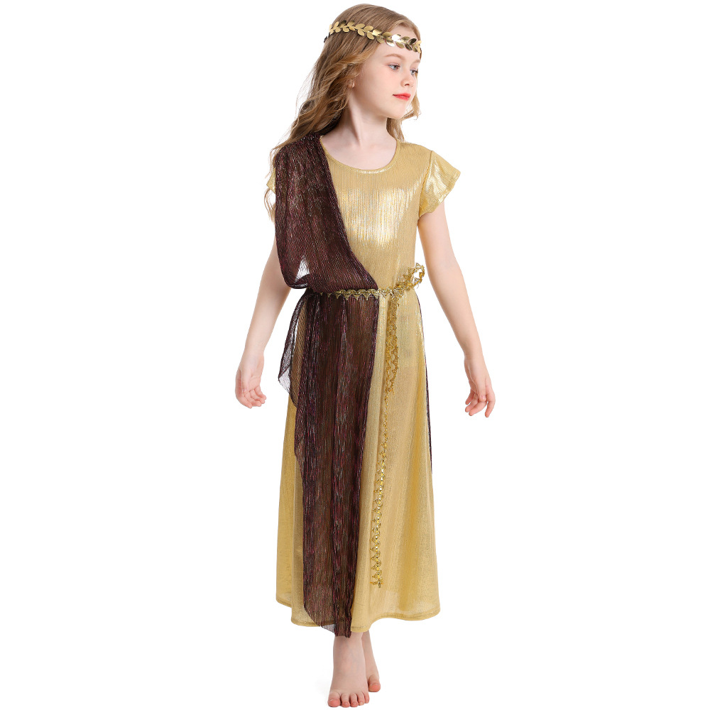 Children's Day costume: Ancient Greek and Roman mythology cosplay goddess role-playing costume, Cleopatra costume