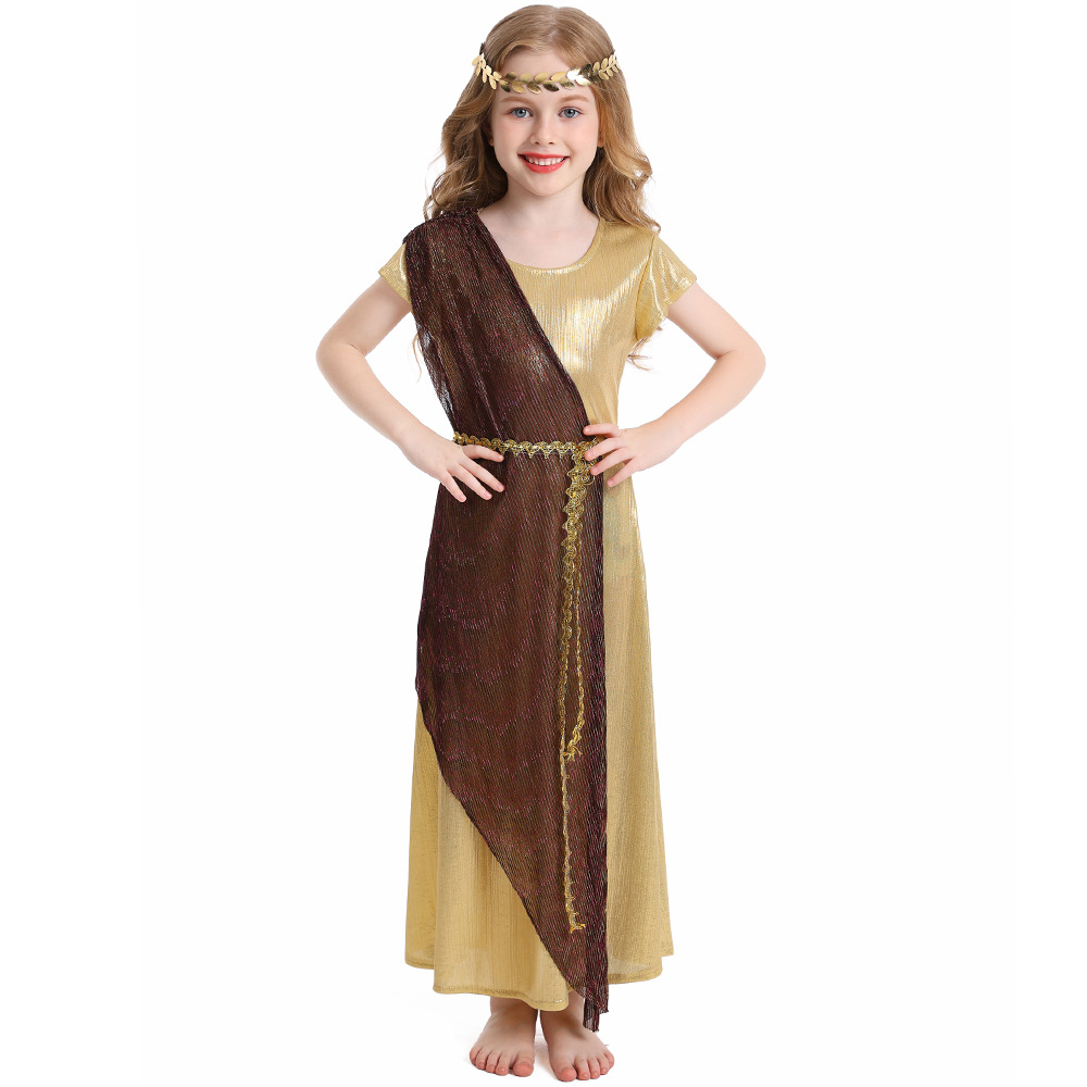 Children's Day costume: Ancient Greek and Roman mythology cosplay goddess role-playing costume, Cleopatra costume