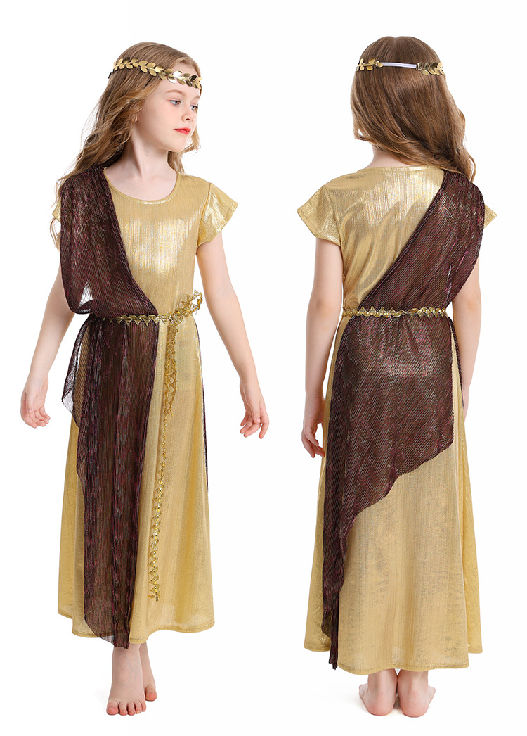 Children's Day costume: Ancient Greek and Roman mythology cosplay goddess role-playing costume, Cleopatra costume