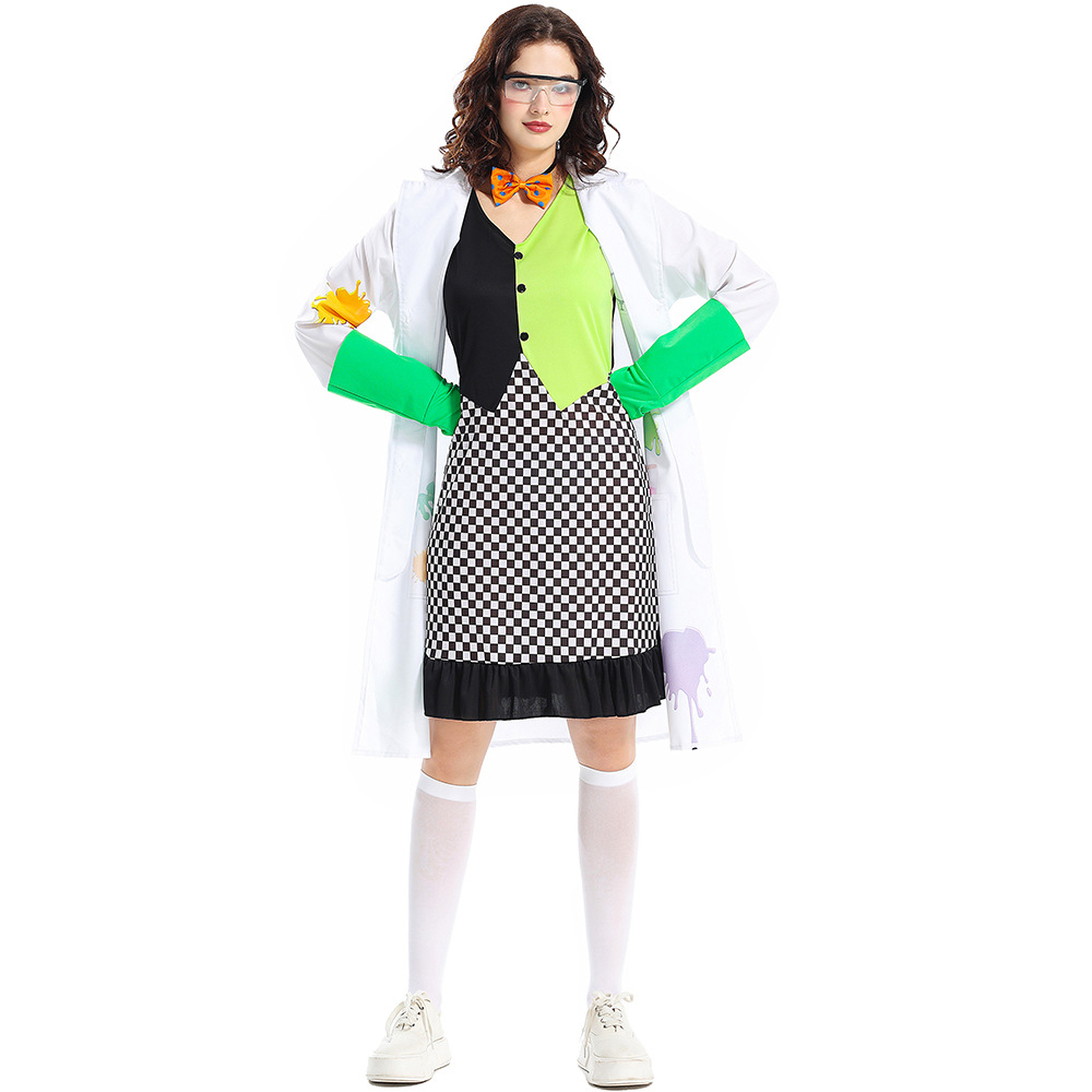 Halloween costume adult female mad scientist animal research cosplay Frankenstein's monster