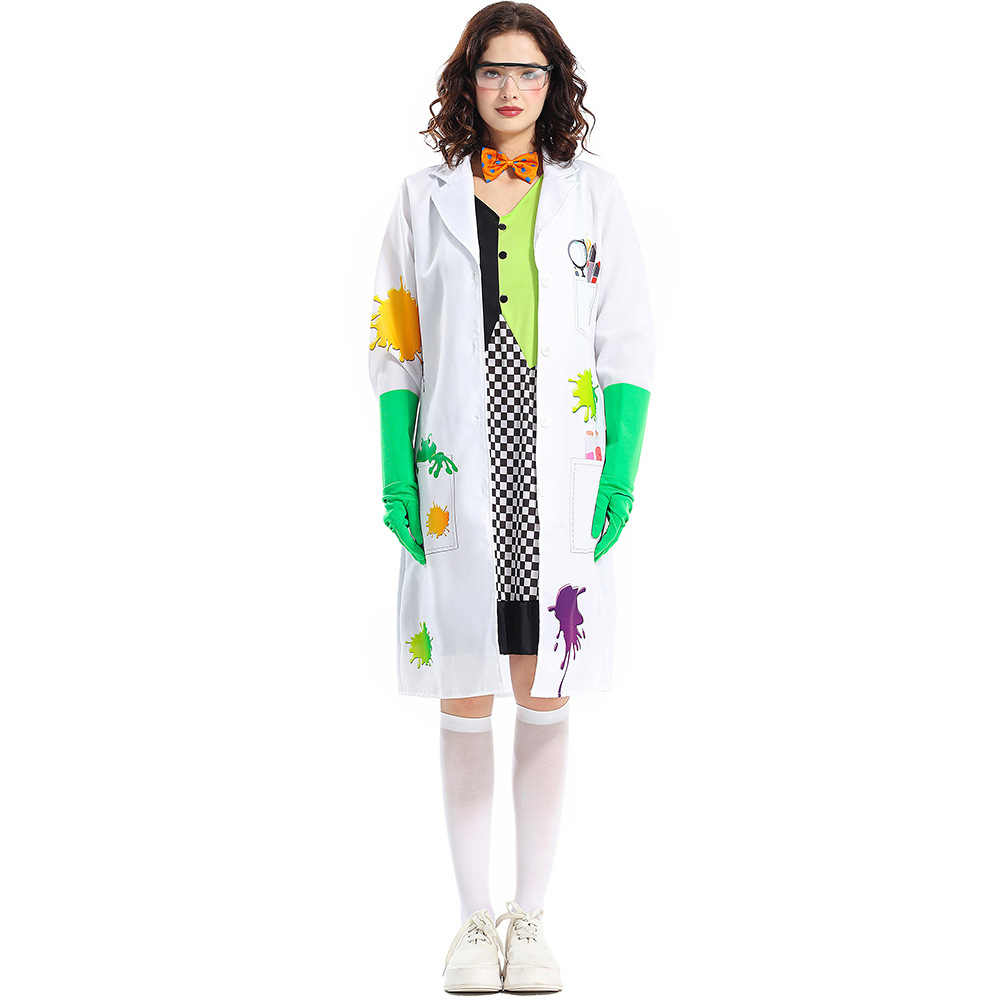 Halloween costume adult female mad scientist animal research cosplay Frankenstein's monster