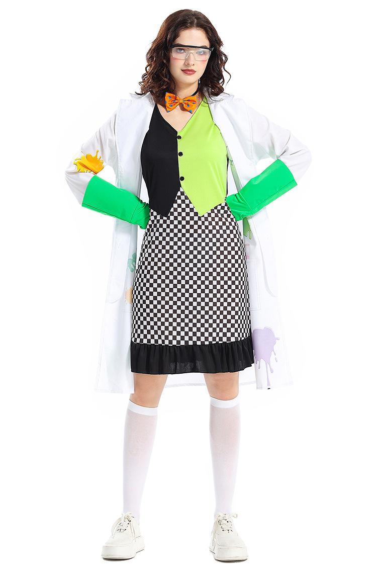 Halloween costume adult female mad scientist animal research cosplay Frankenstein's monster