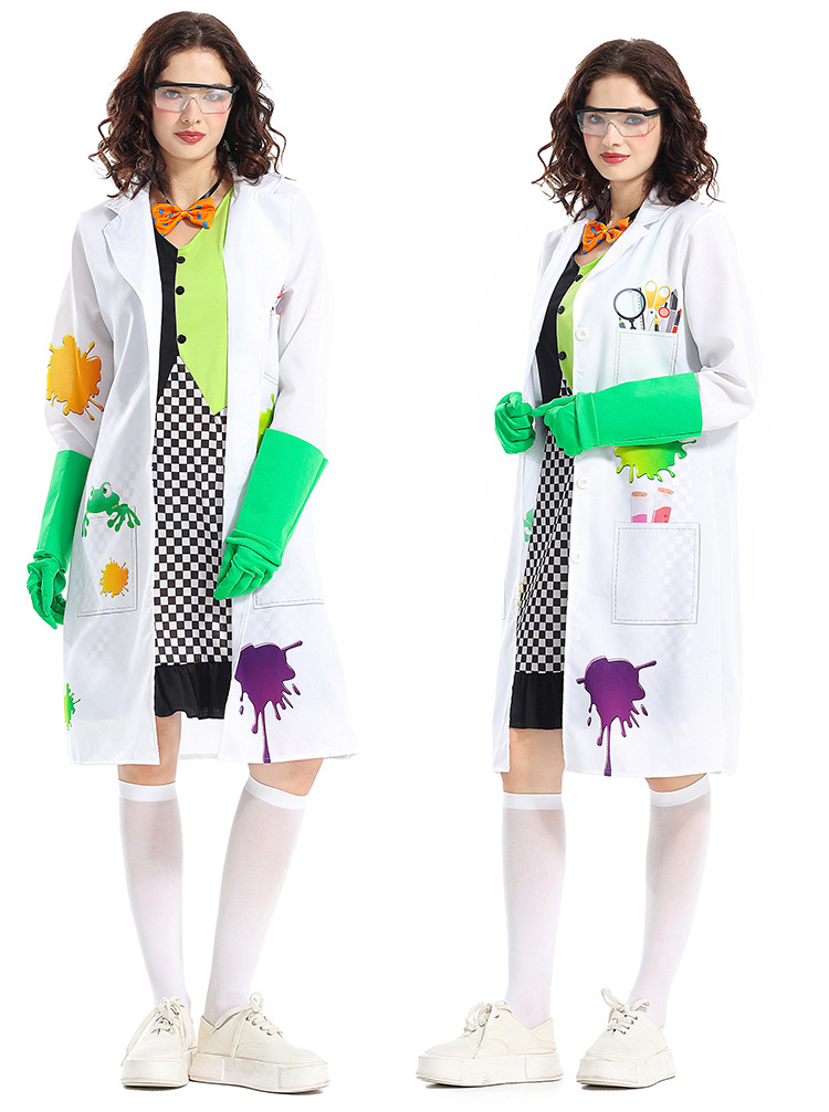 Halloween costume adult female mad scientist animal research cosplay Frankenstein's monster