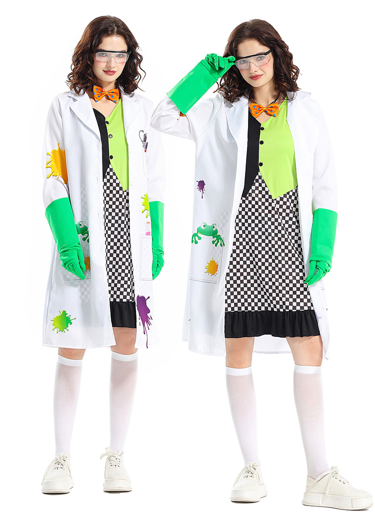 Halloween costume adult female mad scientist animal research cosplay Frankenstein's monster