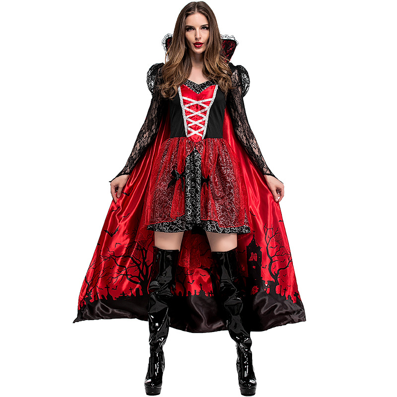 Halloween costume styles: Bat Queen, Vampire, Bloody Mary, Court Ball Dress, Tulle Skirt