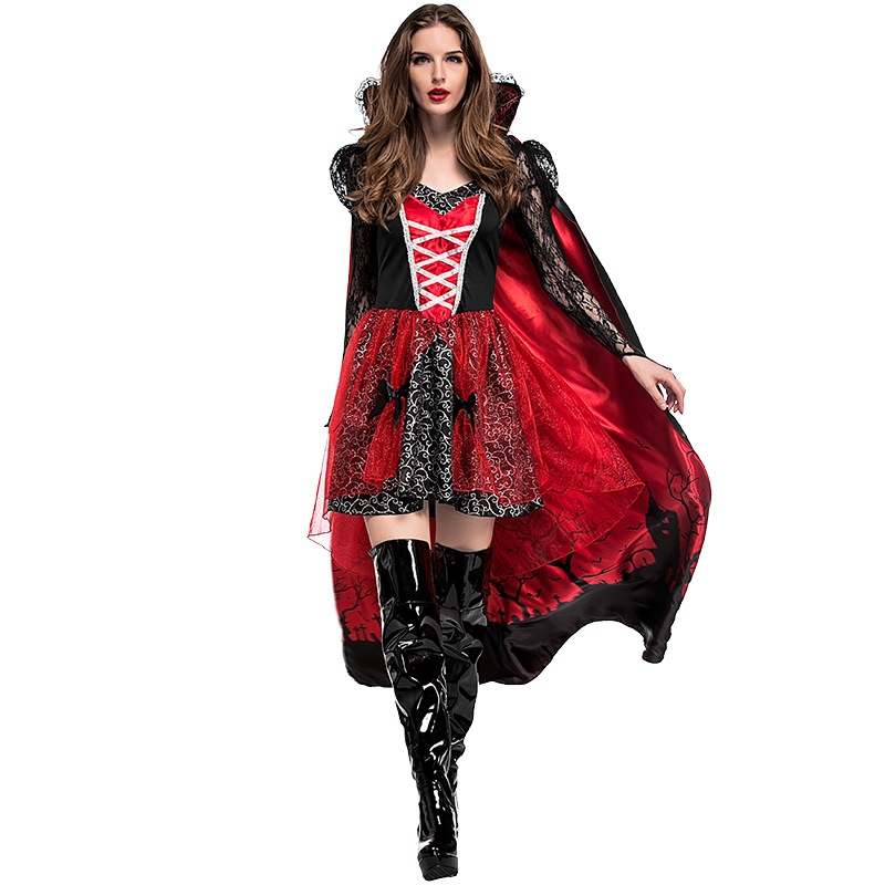 Halloween costume styles: Bat Queen, Vampire, Bloody Mary, Court Ball Dress, Tulle Skirt