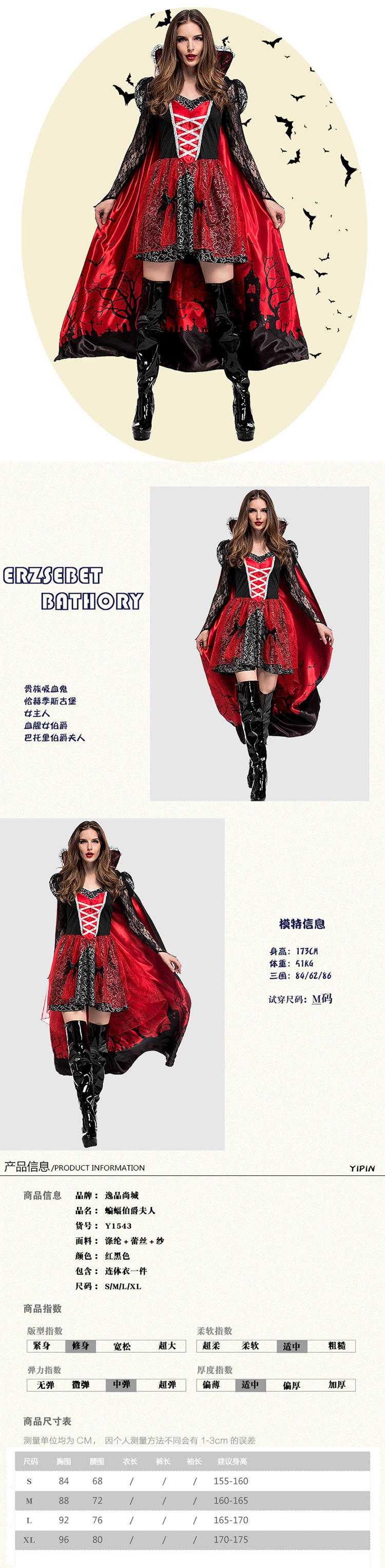 Halloween costume styles: Bat Queen, Vampire, Bloody Mary, Court Ball Dress, Tulle Skirt