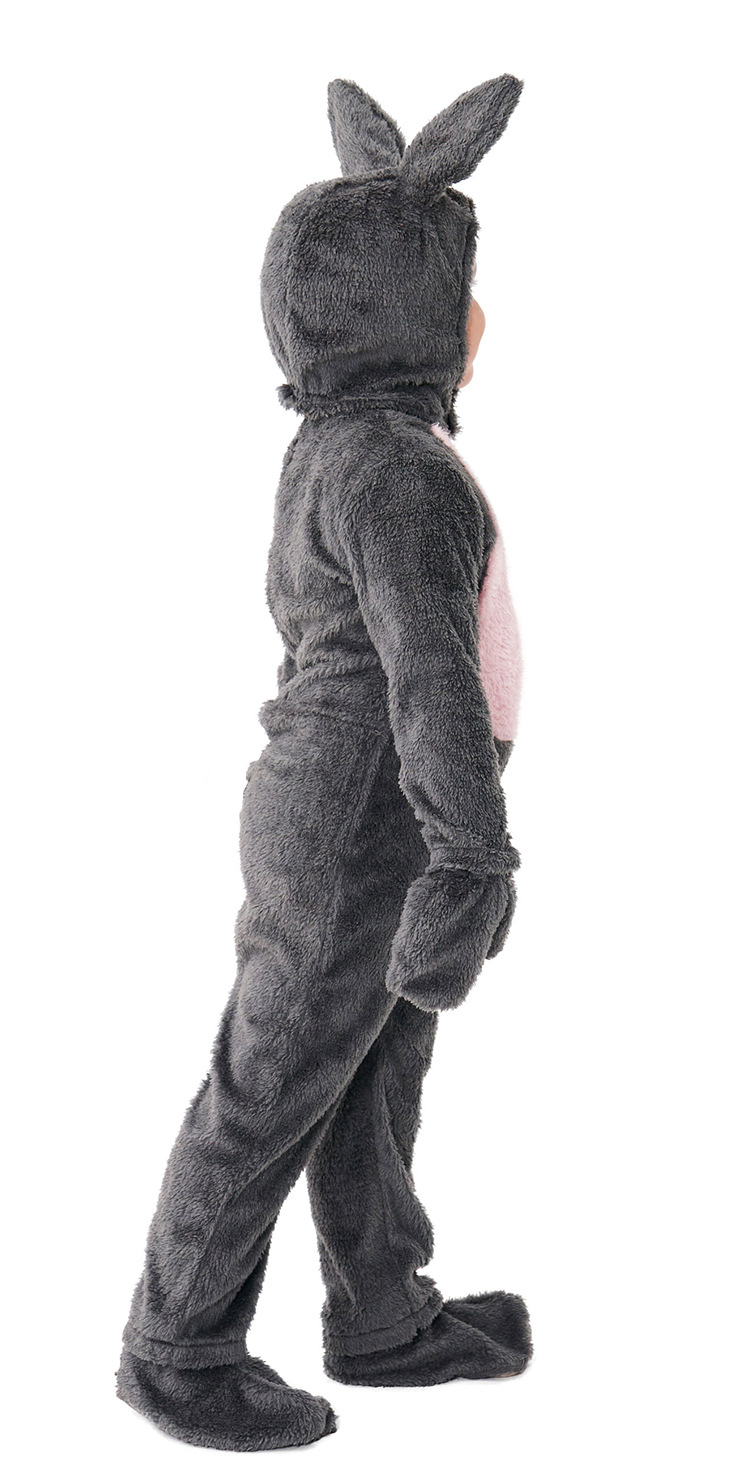 Halloween costumes for children, gray plush rabbit animal costume, fairy tale fairy tale bunny dance onesie pajamas