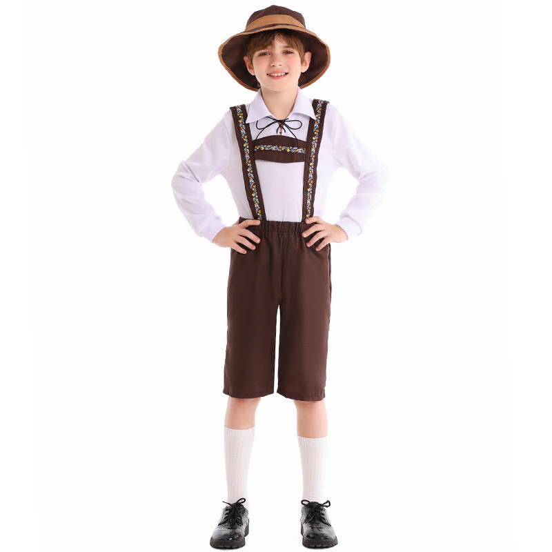 Children's Day costumes, German Beer Festival costumes, boys' performance costumes, Alpine folk costumes, theatrical costumes, and everyday stage costumes.