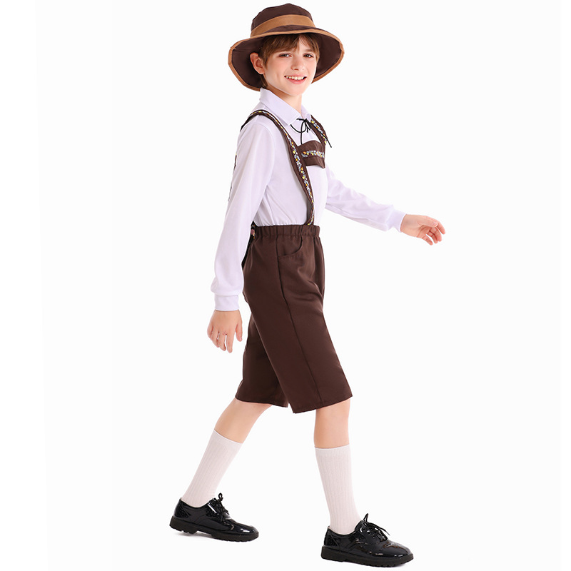 Children's Day costumes, German Beer Festival costumes, boys' performance costumes, Alpine folk costumes, theatrical costumes, and everyday stage costumes.