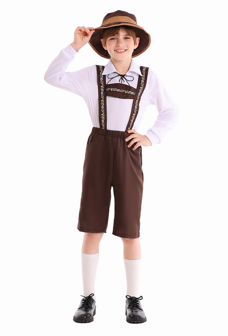 Children's Day costumes, German Beer Festival costumes, boys' performance costumes, Alpine folk costumes, theatrical costumes, and everyday stage costumes.