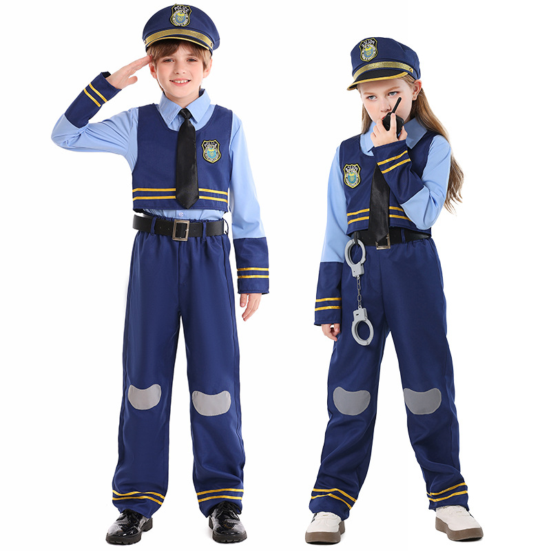 Children's Day boy's stage costume, Halloween bunny police officer, kindergarten program performance costume