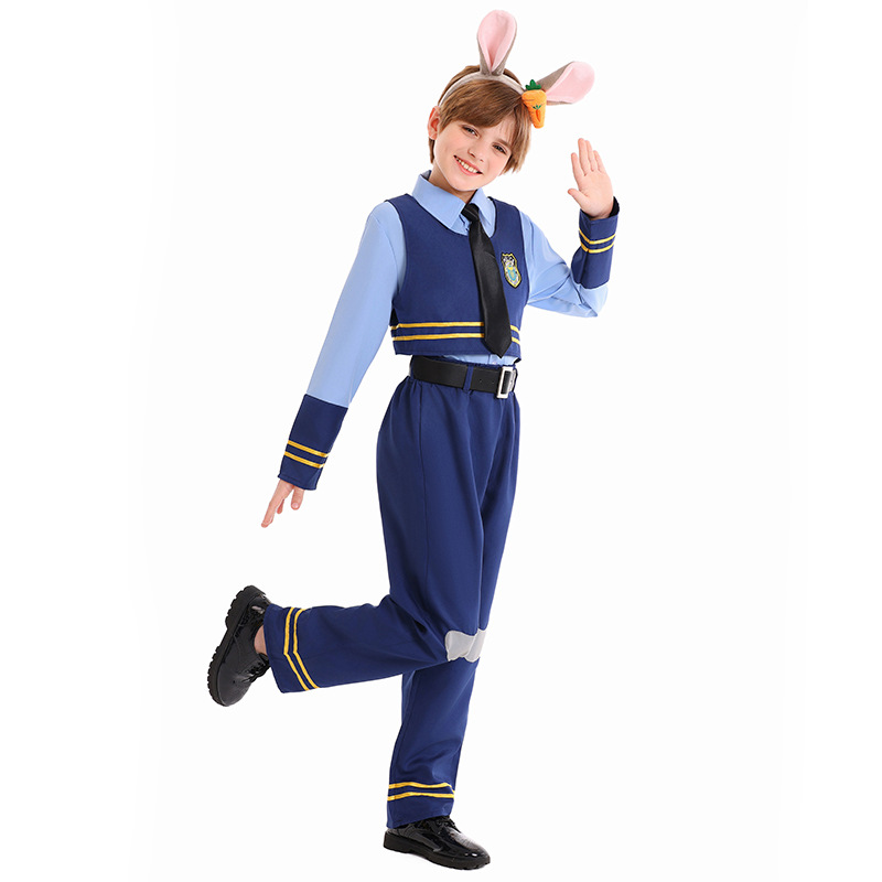 Children's Day boy's stage costume, Halloween bunny police officer, kindergarten program performance costume
