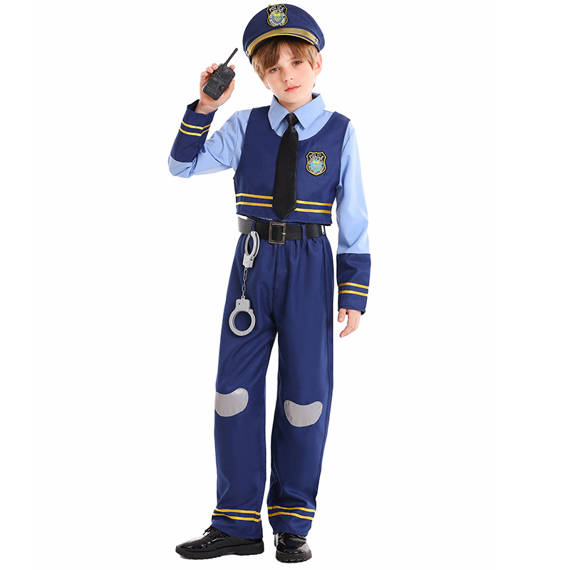 Children's Day boy's stage costume, Halloween bunny police officer, kindergarten program performance costume