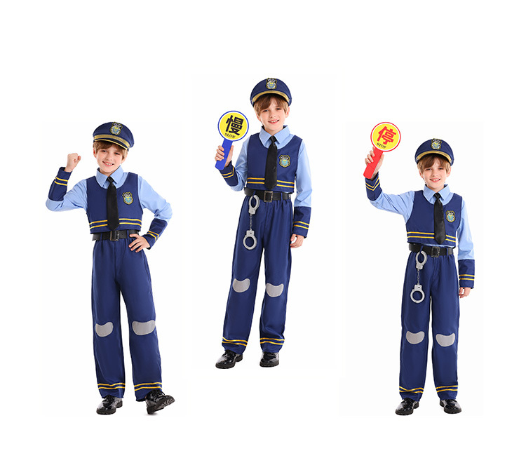 Children's Day boy's stage costume, Halloween bunny police officer, kindergarten program performance costume