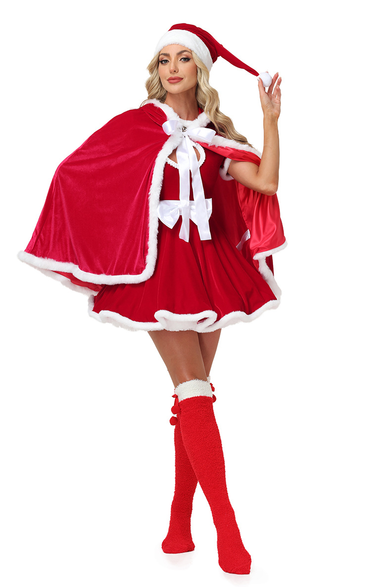 New Christmas Bunny Girl Adult Pink Heart-Shaped Sexy Christmas Performance Costume (Open Chest)