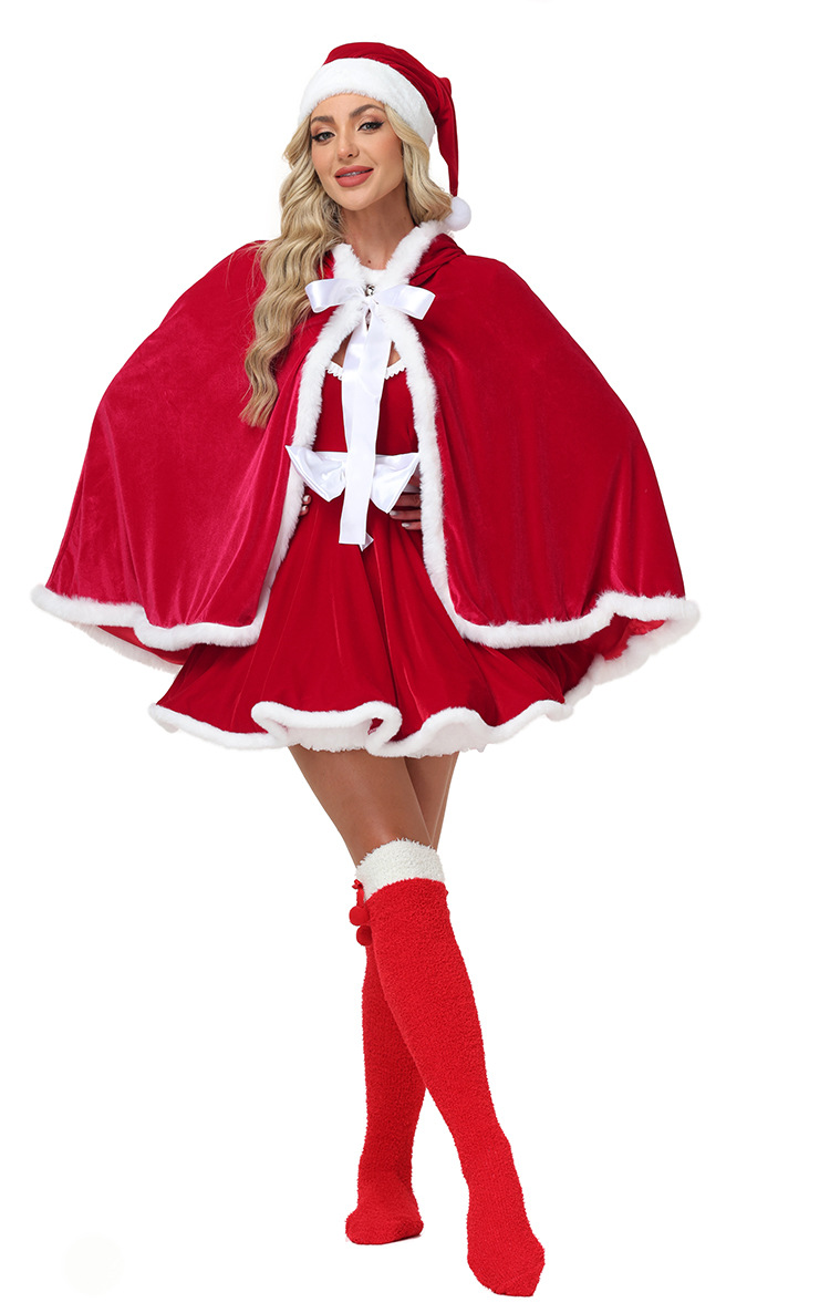 New Christmas Bunny Girl Adult Pink Heart-Shaped Sexy Christmas Performance Costume (Open Chest)