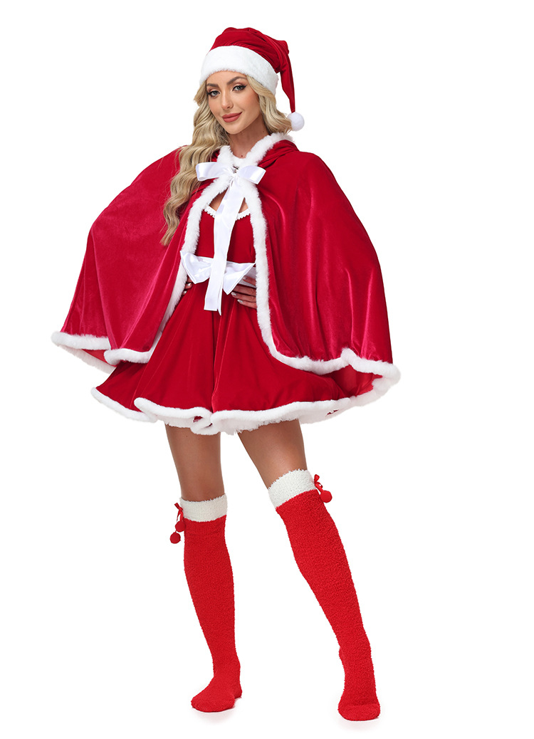New Christmas Bunny Girl Adult Pink Heart-Shaped Sexy Christmas Performance Costume (Open Chest)