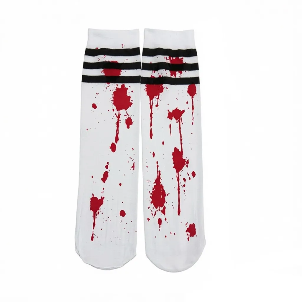 Children's striped bloodstain black