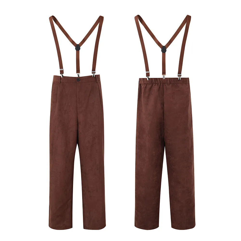 Brown trousers + overalls