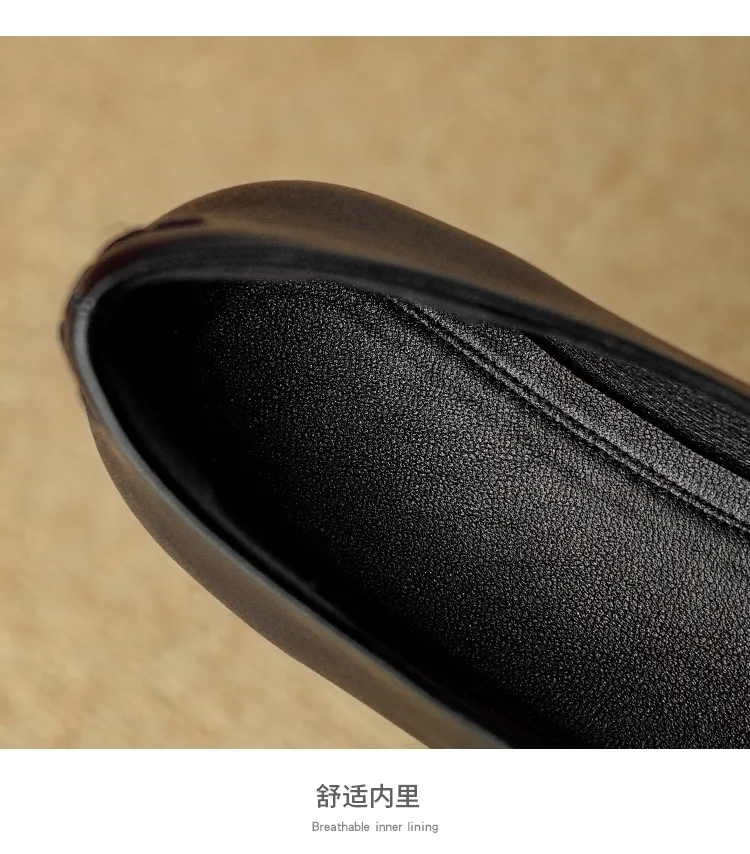 Spring flat round toe low-cut simple comfortable women's shoes in brown and black