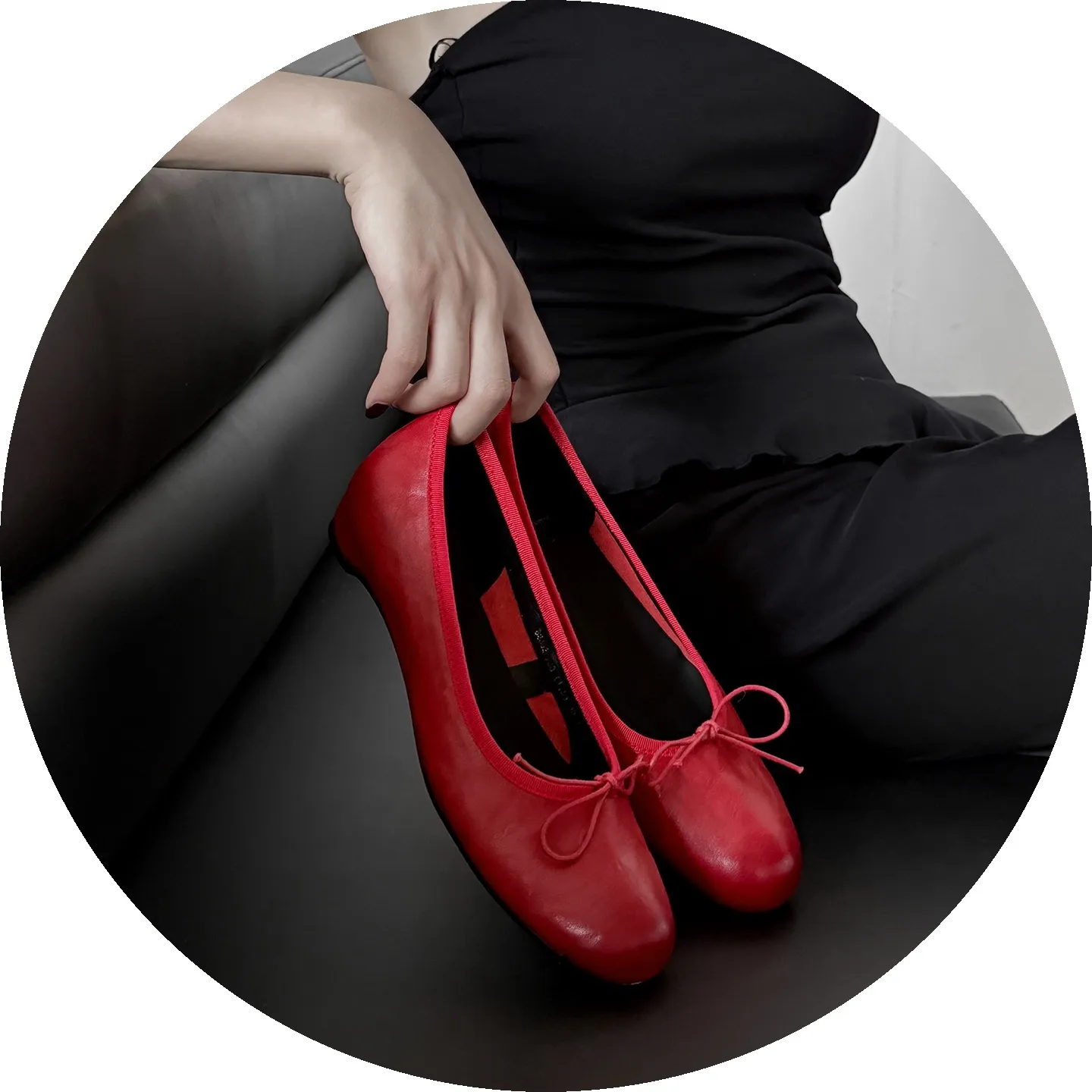 Spring single-shoe wedge heel bow low-cut comfortable cowhide fashion women's shoes