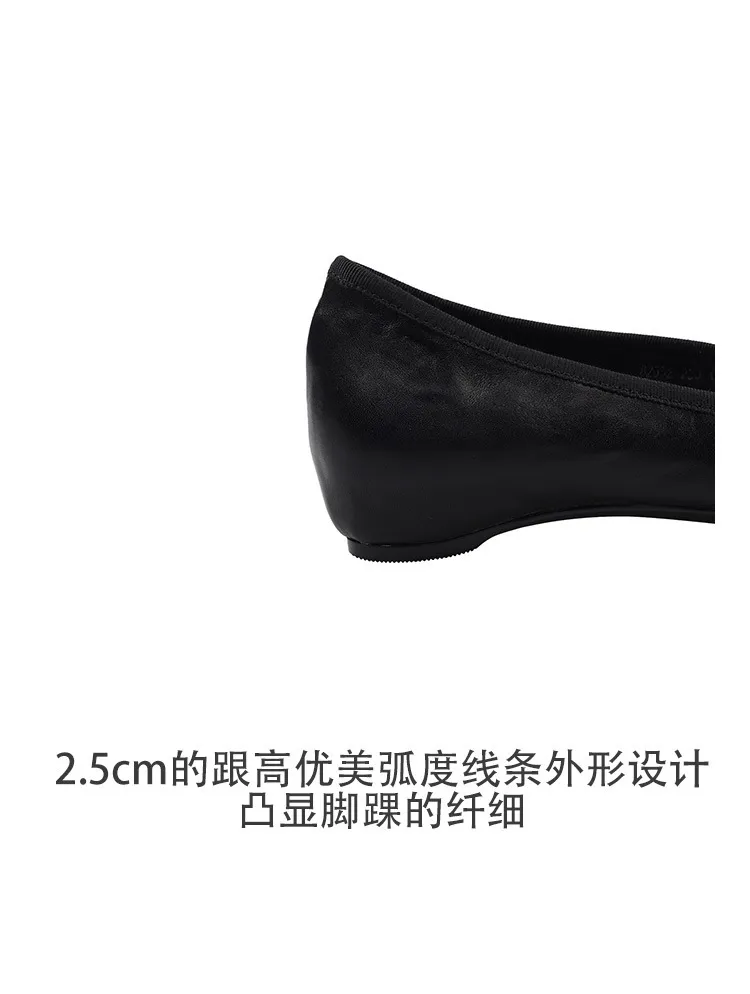 Spring single-shoe wedge heel bow low-cut comfortable cowhide fashion women's shoes