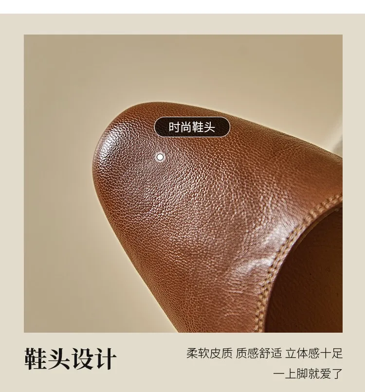 Soft lambskin Mary Jane shoes, Chanel style, spring/summer, single buckle strap, retro soft sole, low-cut women's shoes