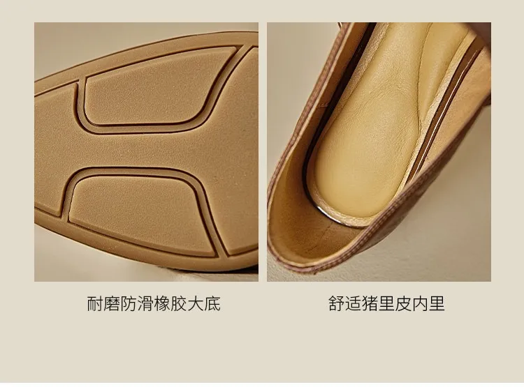 Soft lambskin Mary Jane shoes, Chanel style, spring/summer, single buckle strap, retro soft sole, low-cut women's shoes